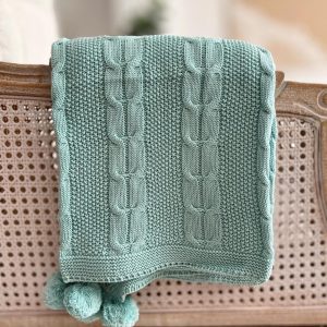 پتو نوزادی طرح گندم تیفانی